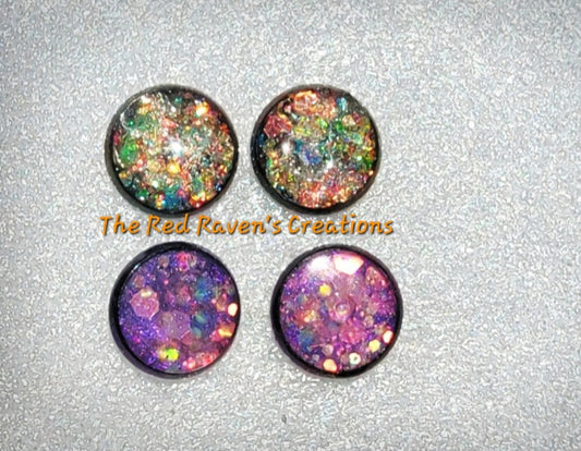 Galaxy 12mm stainless steel earring studs