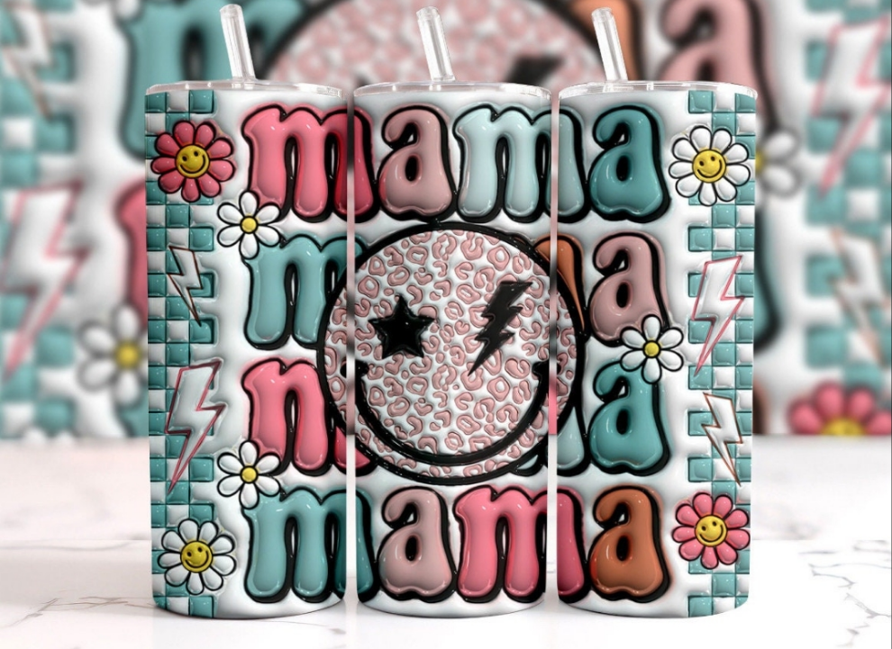 20 oz 3D mama sublimation cups