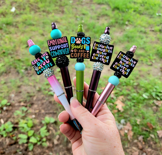 Funny beaded pens