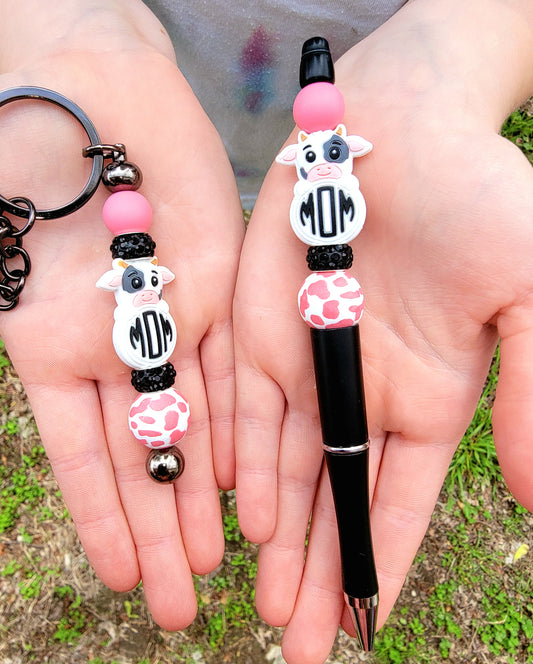 Cow pen and 5.8 inch keychain