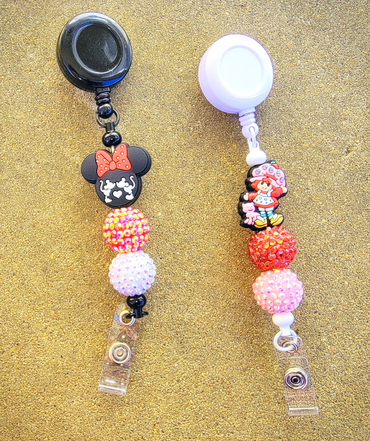 Beaded badge holders (see all options) ♥️