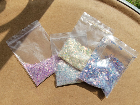 Glitter add on for breast milk or regular resin no breast milk keepsake jewelry