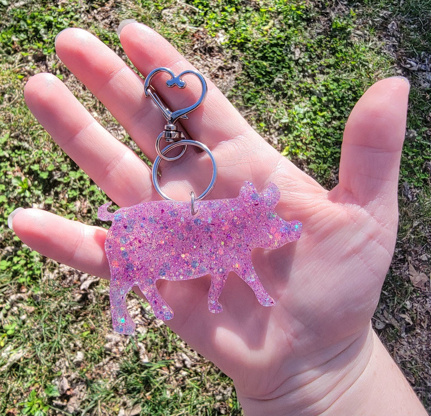 Resin "LIAM" PIGGY keychain