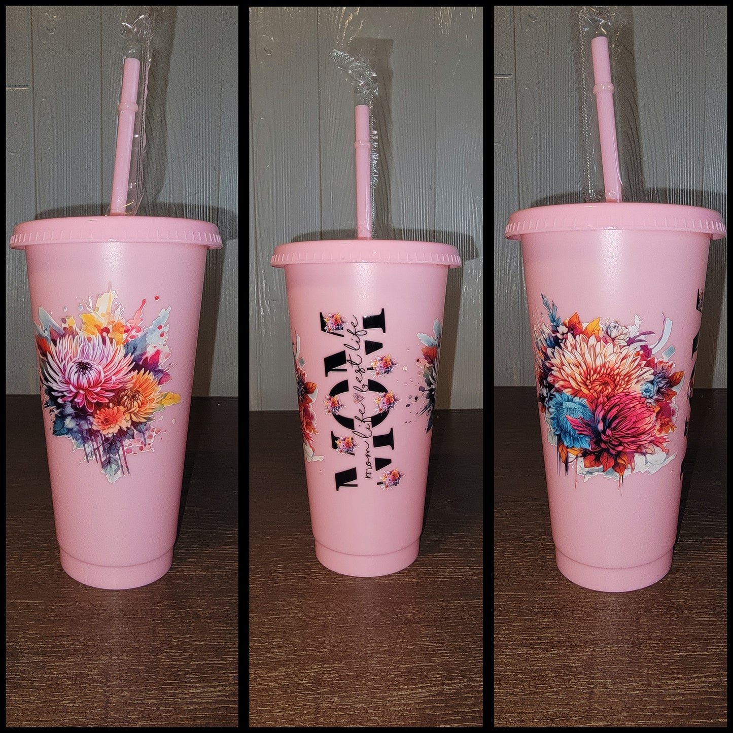 Mom and Dad 24 oz reusable tumbler