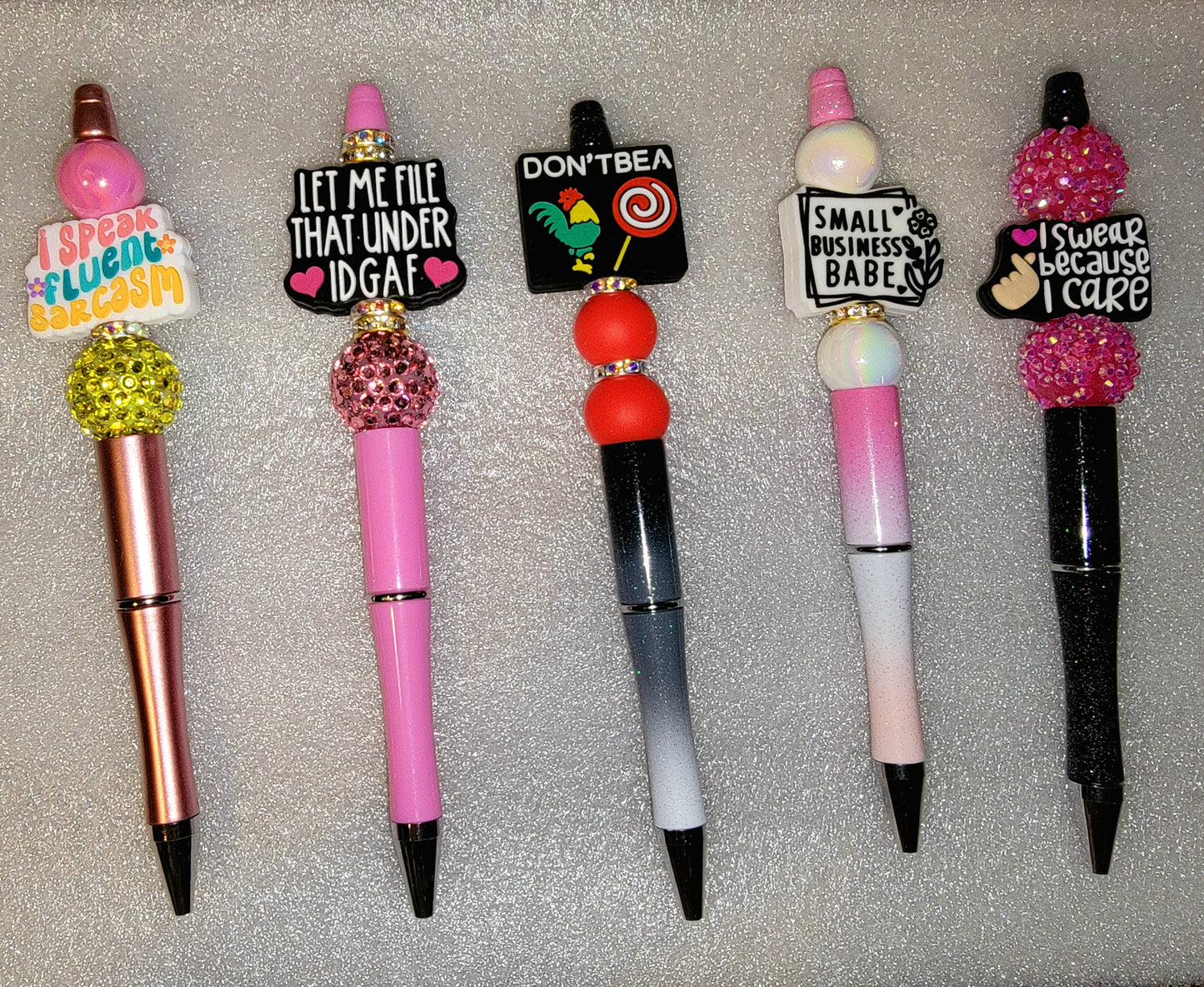 Funny beaded pens